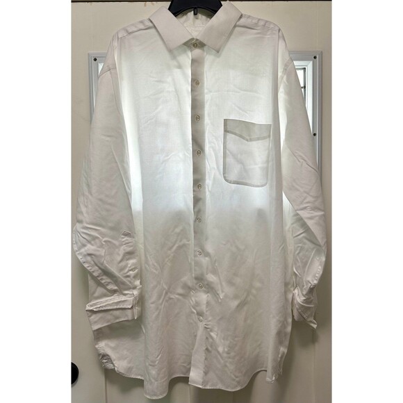 Men’s Rochester Button Down. White Long Sleeve Collared (538) - Picture 1 of 4